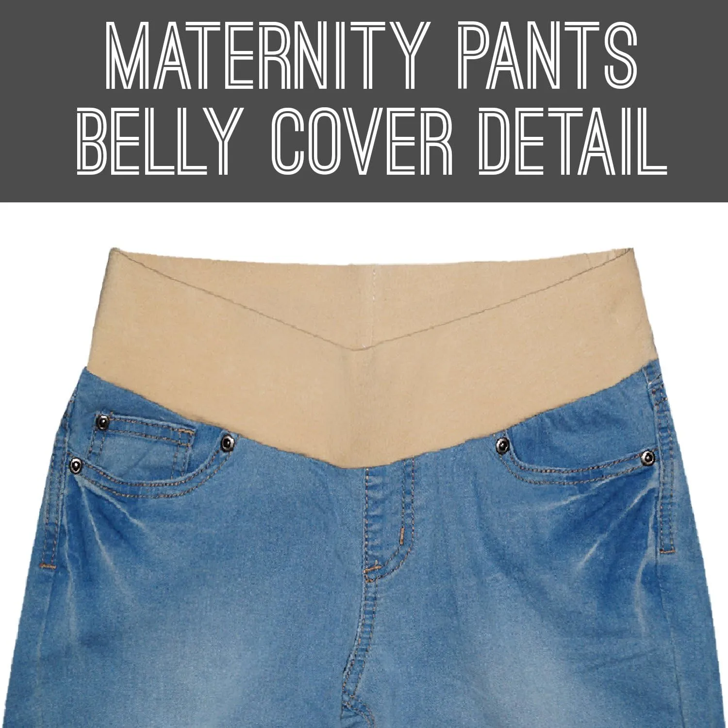 Hybrid & Company Super Comfy Stretch Women's Maternity Bootcut Jeans with Real Pockets