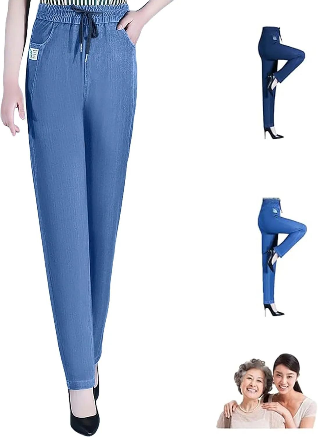 Janemore Comfy Jeans,2025 New Comfijeans-High Waist Ultra-Stretch Mom Jeans,Janemore Comfy Jeans for Women