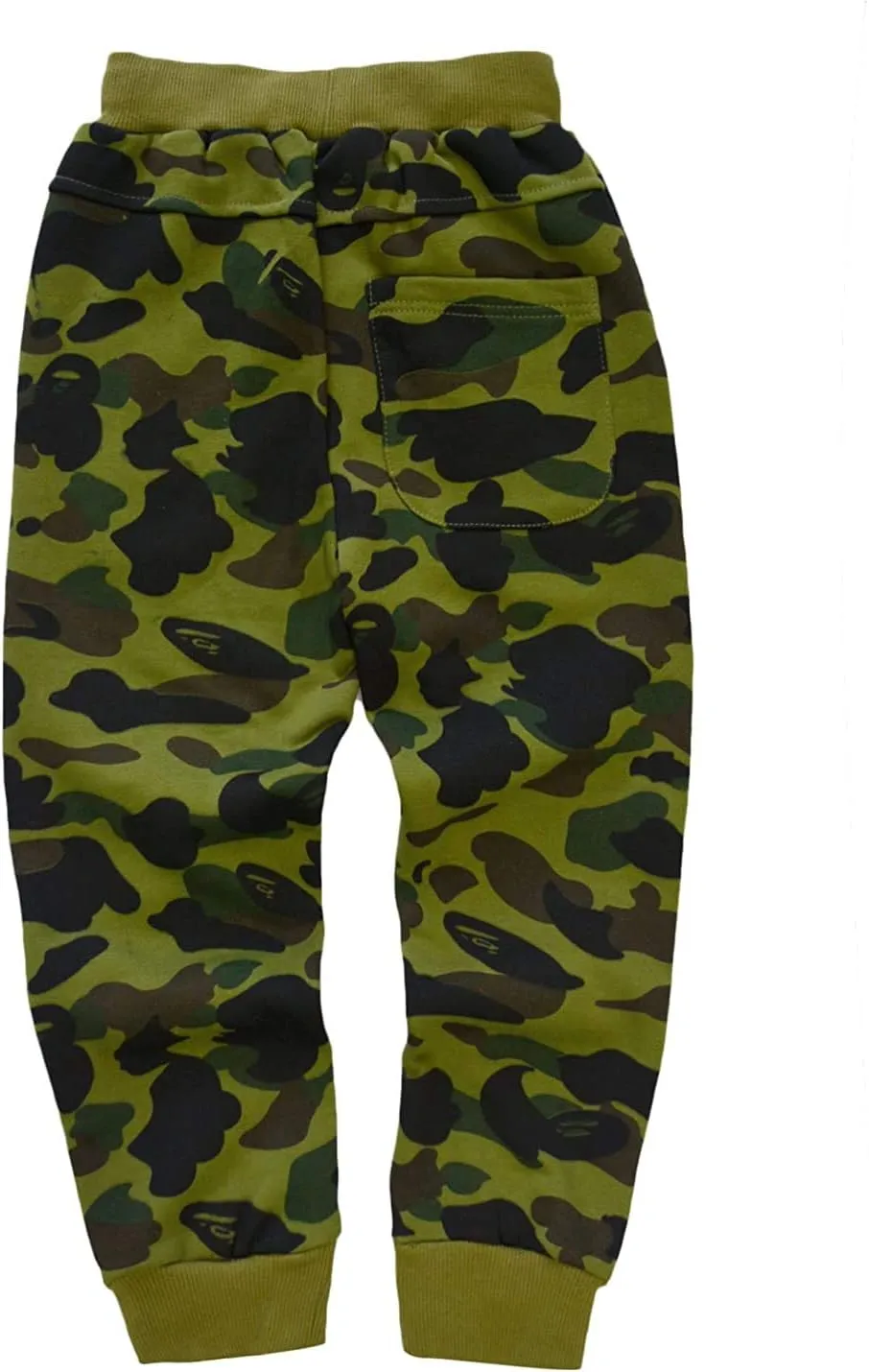 KISBINI Boy's Cotton Camouflage Sweatpants Sports Pants for Children