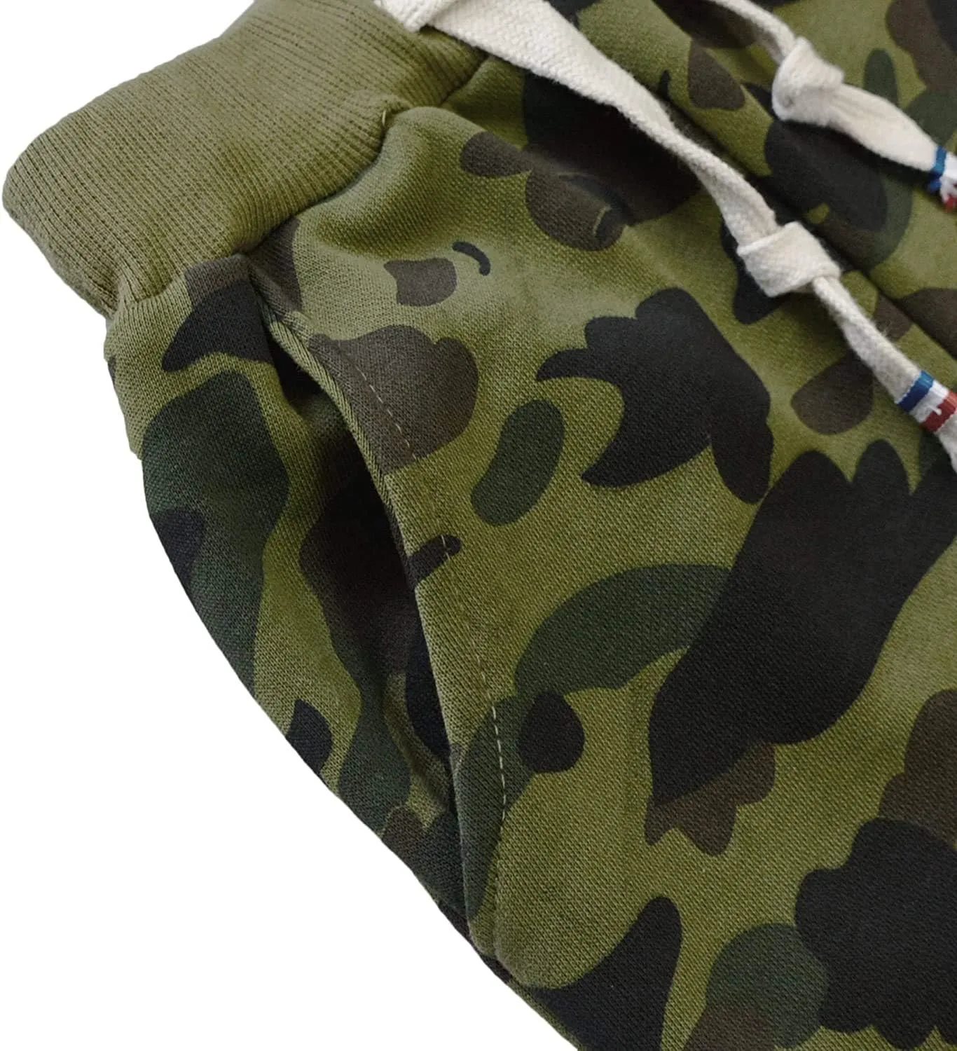 KISBINI Boy's Cotton Camouflage Sweatpants Sports Pants for Children