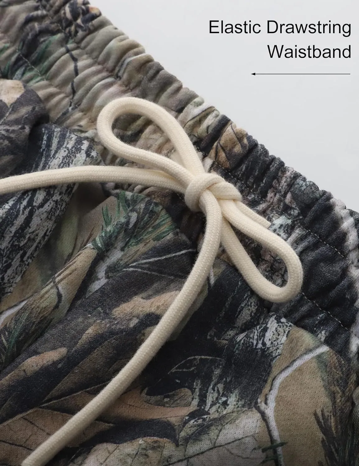 Kissonic Casual Camo Sweatpants for Women Elastic High Waisted Trendy Joggers Pants with Pockets