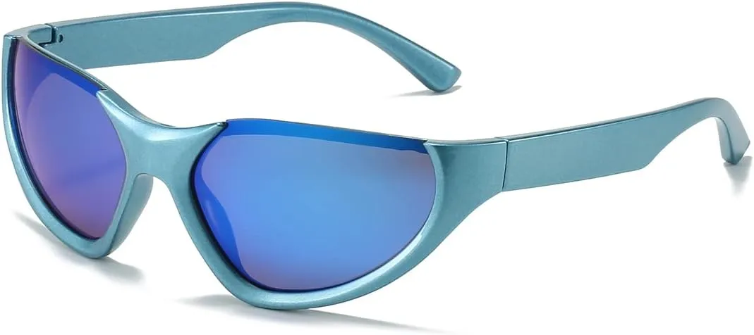 LASPOR Wrap Around Sport Sunglasses for Women Men Sport Shades Glasses Y2K Sunglasses