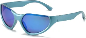 LASPOR Wrap Around Sport Sunglasses for Women Men Sport Shades Glasses Y2K Sunglasses