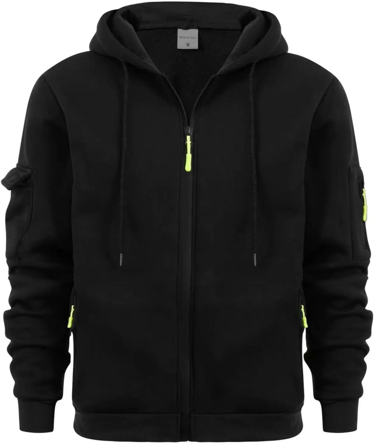 Men Hoodies Lightweight Gym Jackets with Pockets Full Zip Long Sleeve Sweatshirt Sports Hooded Pullover Outerwear