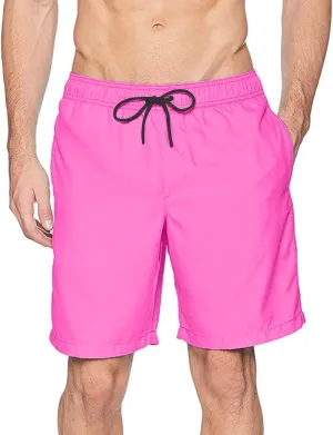 Mens Big and Tall Quick Dry Swim Trunks with Mesh Lining Drawstring Summer Beach Board Shorts Swimwear Bathing Suits