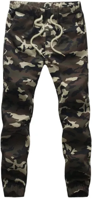 Mens Camo Joggers Pants Drawstring Casual Camouflage Jogger Sweatpants Sport Stretch Trousers Slim fit…