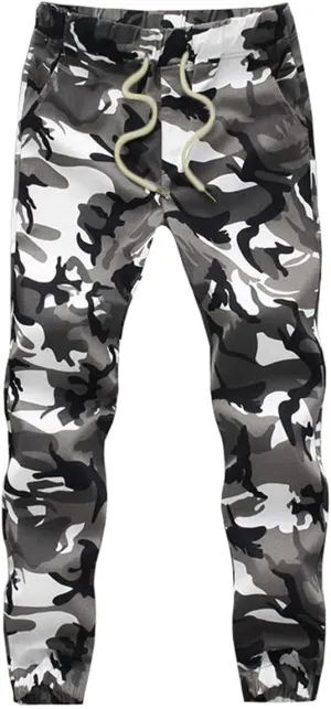 Mens Camo Joggers Pants Drawstring Casual Camouflage Jogger Sweatpants Sport Stretch Trousers Slim fit…