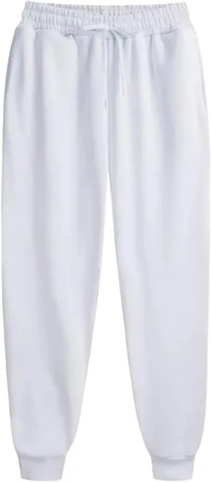 Mens Casual Cotton Sweatpants Baggy Drawstring Joggers Cargo Pants Fall Winter Long Trousers with Pockets