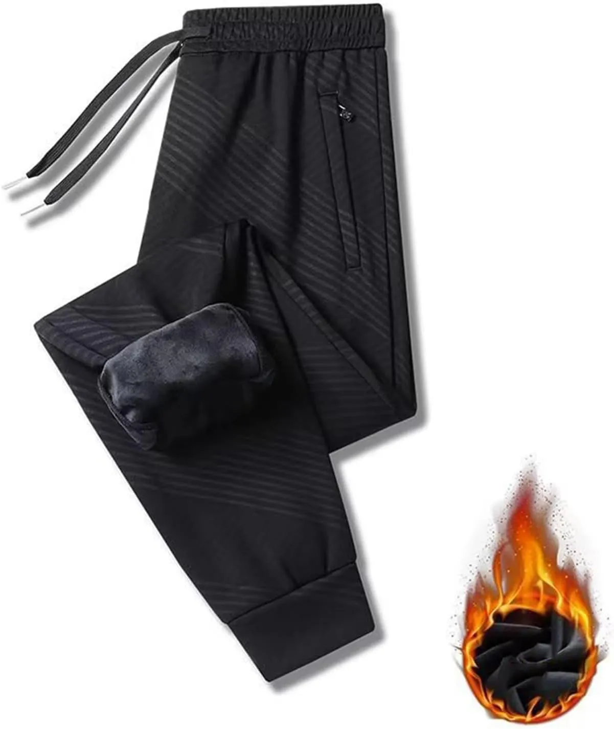 Men's Casual Sweatpants Drawstring Joggers Running Workout Gym Track Golf Pants Business Trousers with Pocket