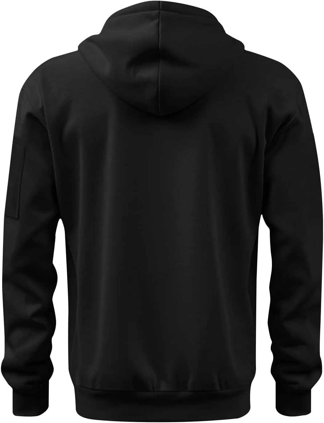 Mens Full Zip American Flag Print Hoodie Army Long Sleeve Drawstring Shirt Soft Patriotic Sweatshirt with Pockets