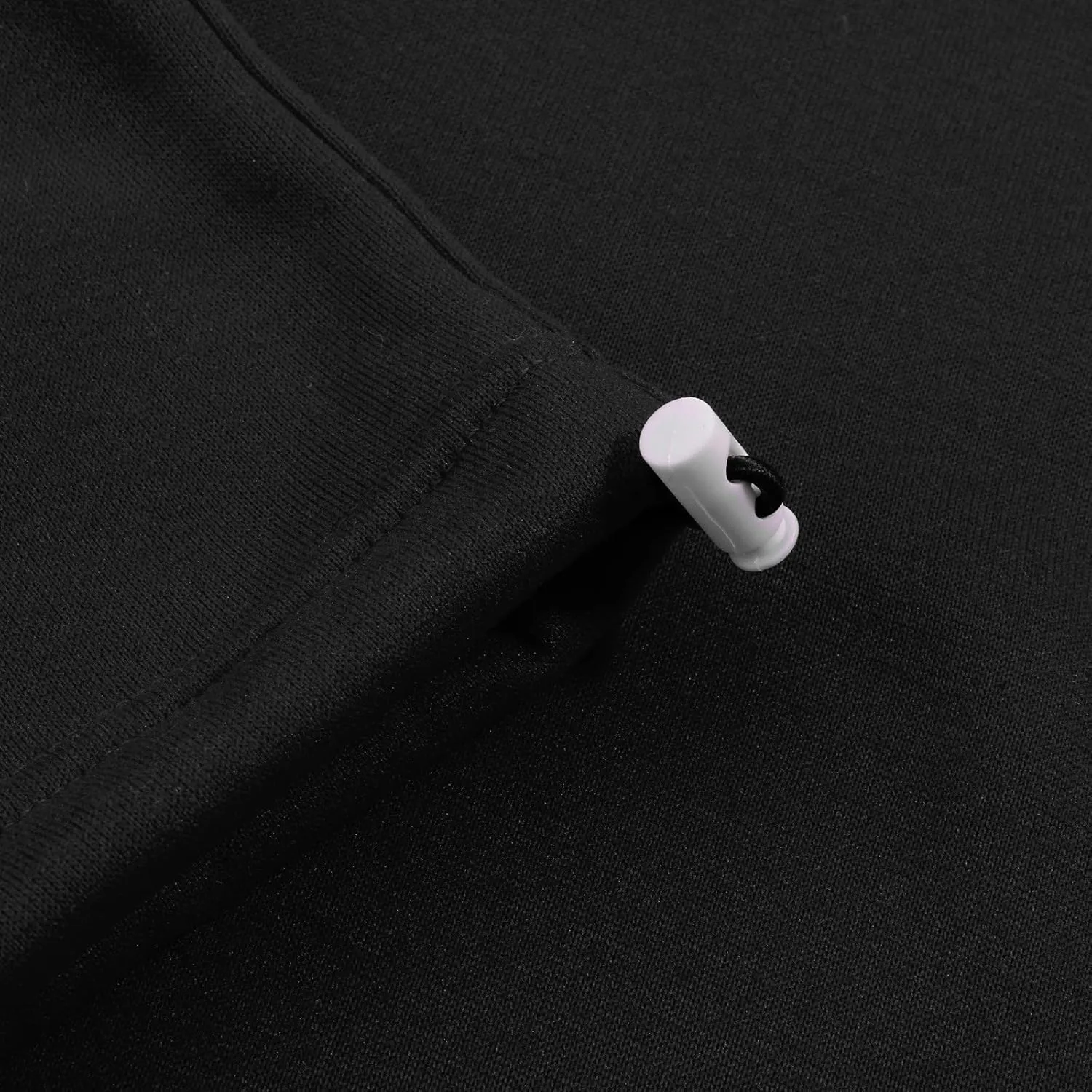 Men's Heavyweight Fleece Cargo Sweatpants Baggy Sweat Pants with Pockets Elastic Waist Drawstring Joggers Trousers