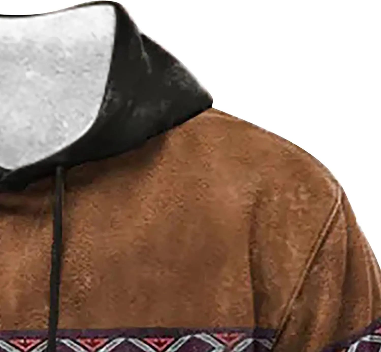 Men's Hooded Sweatshirts Long Sleeve Unisex Hooded Sweater Heart Shaped Printed Zipper With Plush Insulation Hooded