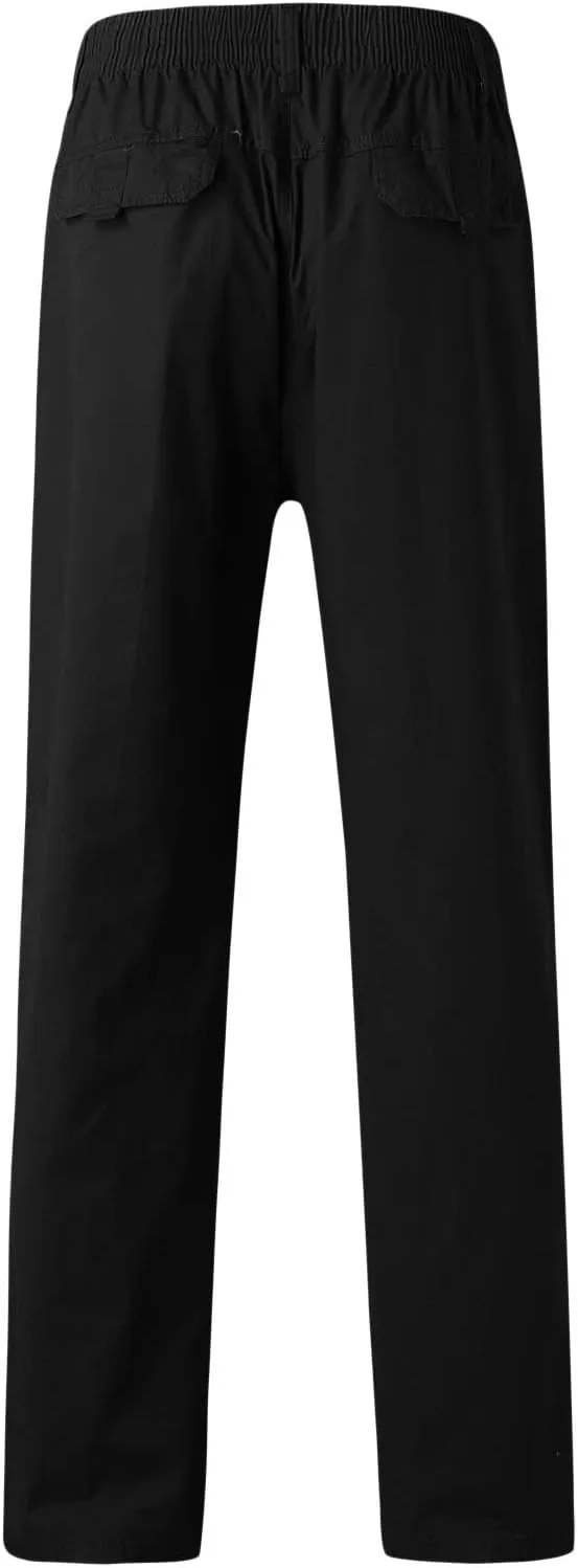 Mens Sweatpants with Pockets Big and Tall Pants with Zipper Pockets Men Pants Casual Fashion Joggers Comfortable Basic