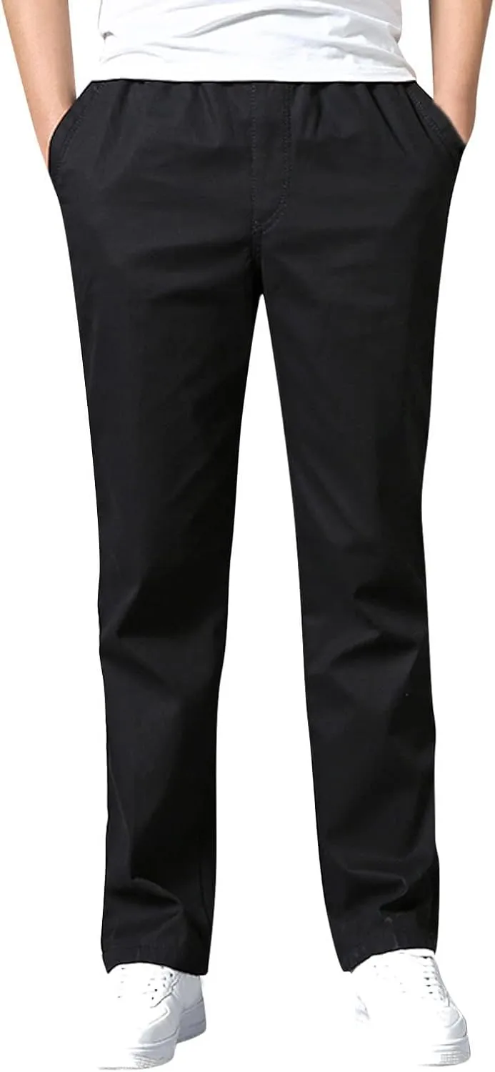 Mens Sweatpants with Pockets Big and Tall Pants with Zipper Pockets Men Pants Casual Fashion Joggers Comfortable Basic
