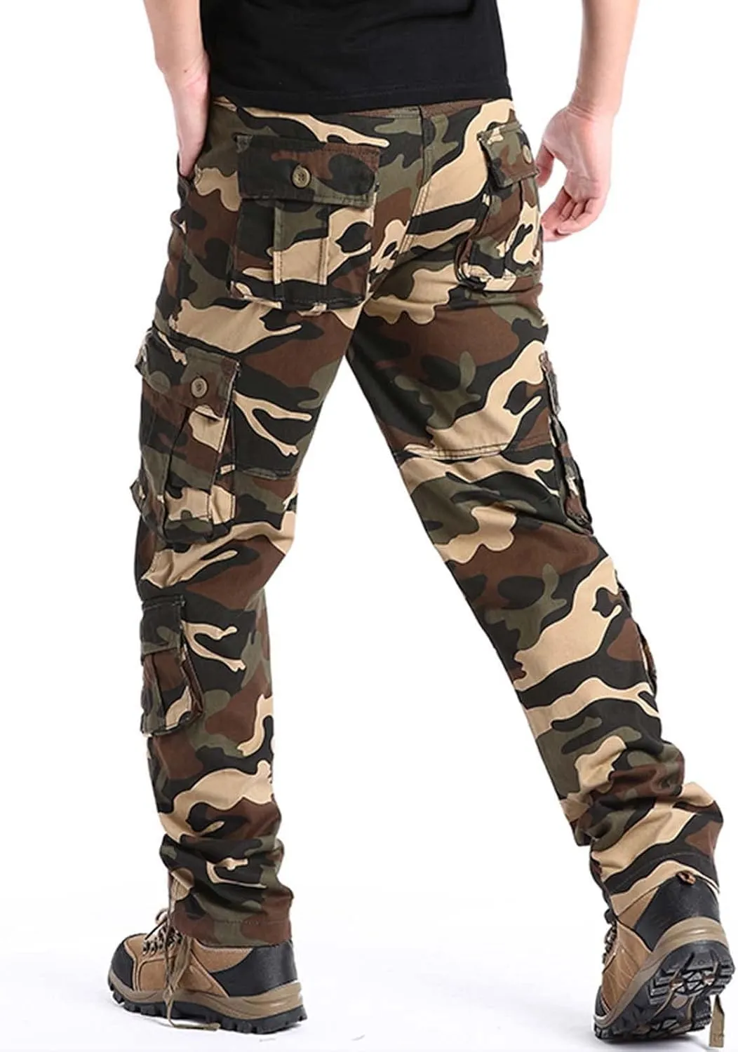 Mens Sweatpants with Pockets Big and Tall Streetwear Hip Hop Pants Cargo Pants Joggers Casual Active Sports Sweatpant