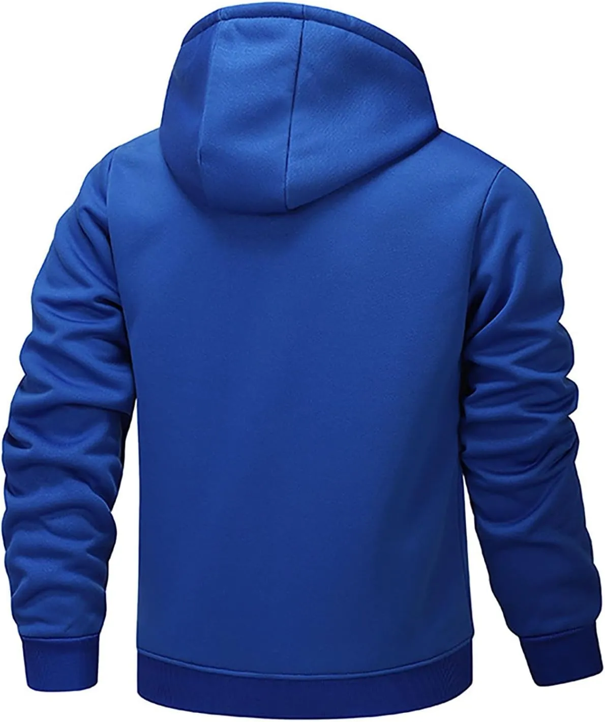 Mens Winter Fleece Hoodies Full Zip Jacket Warm Sherpa Lined Zipper Sweatshirt Outerwear Casual Thick Hoodie Jackets