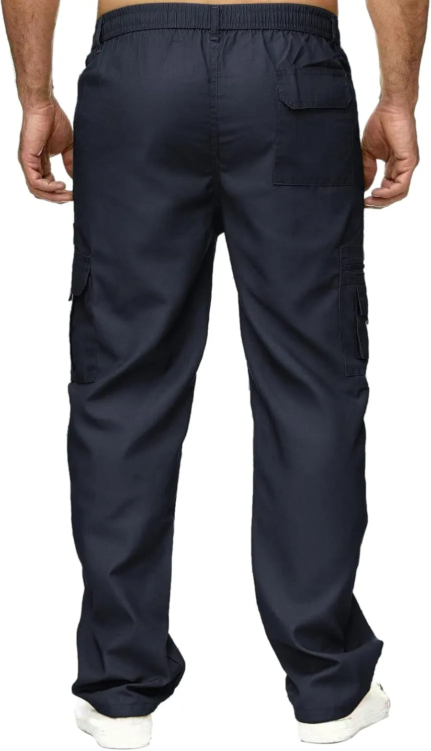 Mens Workout Cargo Sweatpants Ankle Casual Pants Active Pants Autumn Bottom Closed Belt Comfy Classic Cotton Joggers