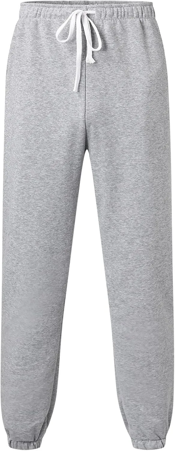 Mens Workout Cargo Sweatpants Ripstop Cargo Pants Lightweight Cotton Jogger Work Pants 6 Pocket Full Outdoor Casual