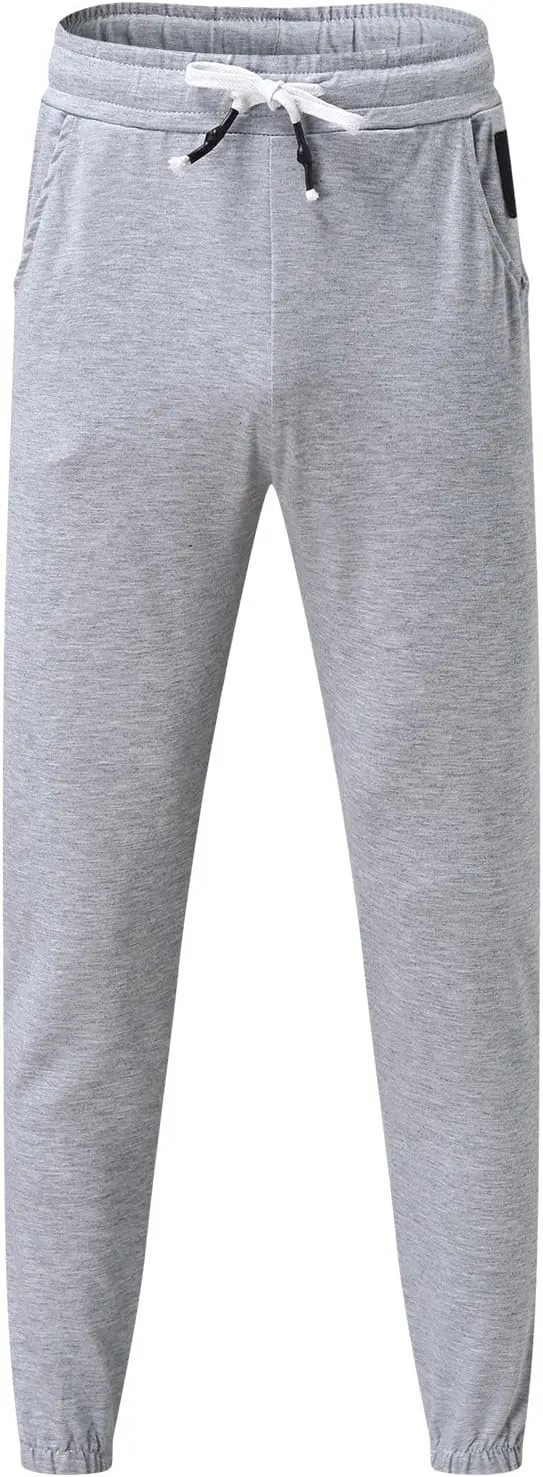 Mens Workout Cargo Sweatpants Stretch Elastic Waist Multiple Pockets Sports Pants Fitness Sports Trousers Men's Cargo