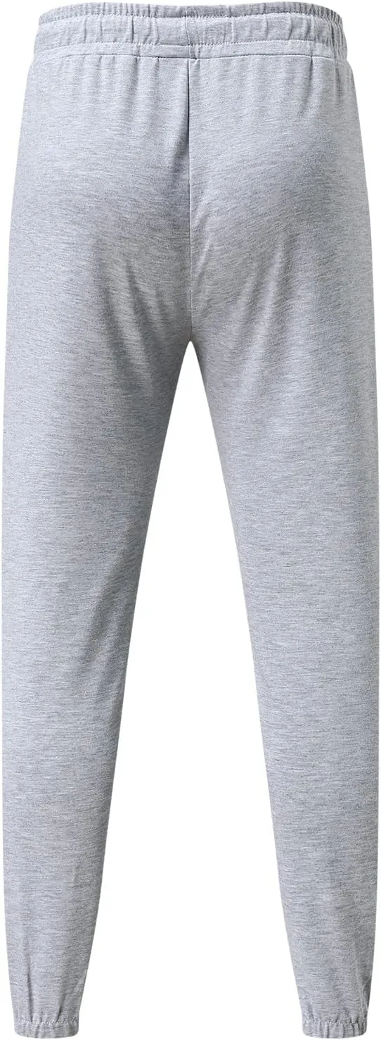 Mens Workout Cargo Sweatpants Stretch Elastic Waist Multiple Pockets Sports Pants Fitness Sports Trousers Men's Cargo
