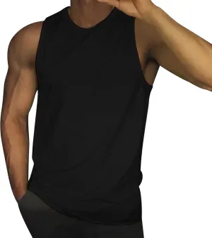 Men's Workout Tank Tops Quick Dry Sleeveless Bodybuilding Muscle Tees Athletic Gym Running Swim Beach Training Shirts