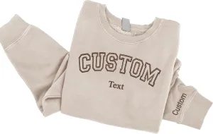 NAZENTI Custom Embroidered Sweatshirts and Hoodie Design Your Own, Personalized Sweatshirts Hoodie For Men and Women, Add Your Own Custom Text, Custom Embroidered Hoodie, 3