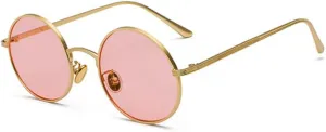 New 2025 Men Round Sunglasses Women Metal Frame UV400 Sun Glasses Men's Female Eyewear