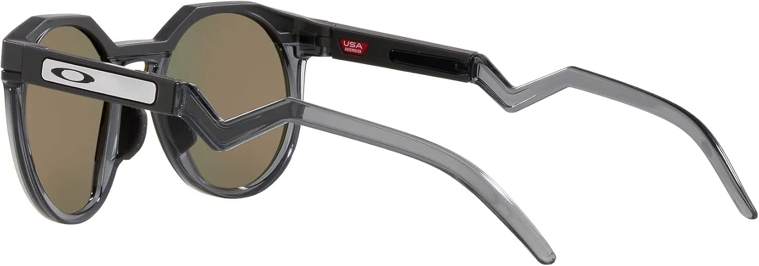 Oakley Men's Oo9242a Hstn Low Bridge Fit Round Sunglasses