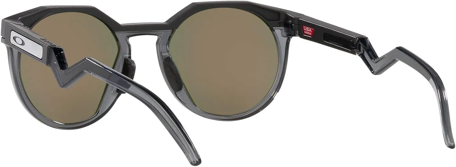 Oakley Men's Oo9242a Hstn Low Bridge Fit Round Sunglasses