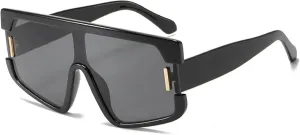 Oversized Sunglasses for Women Fashion One Piece Vintage Punk