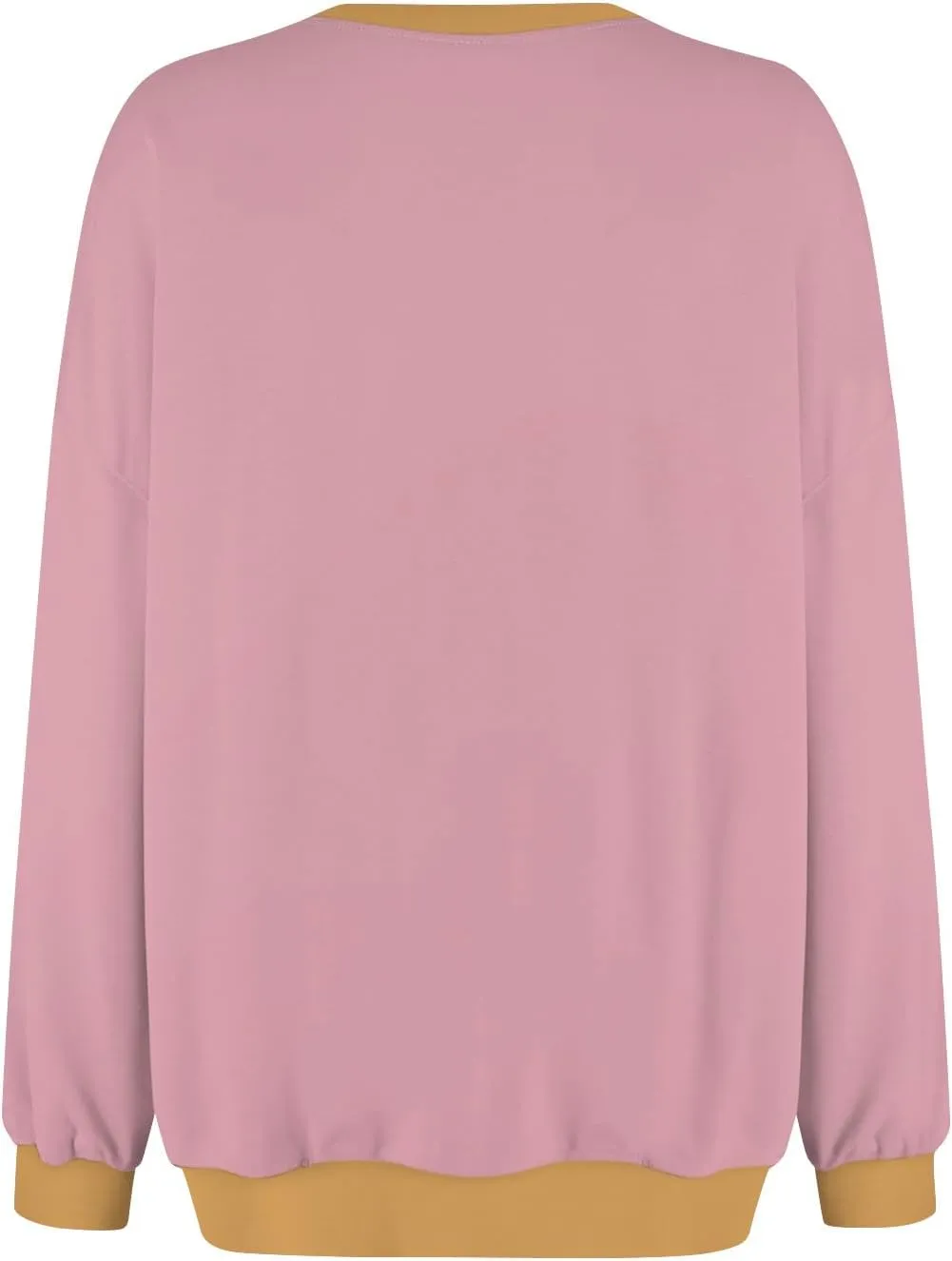 Oversized Sweatshirt for Women Fall Fashion Long Sleeve Crewneck Pullover Trendy Color Block Y2K Clothes