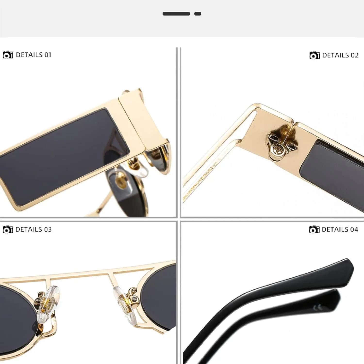 Punk Men Round Sunglasses Vintage Women Retro Round Unique Metal Steampunk Uv400