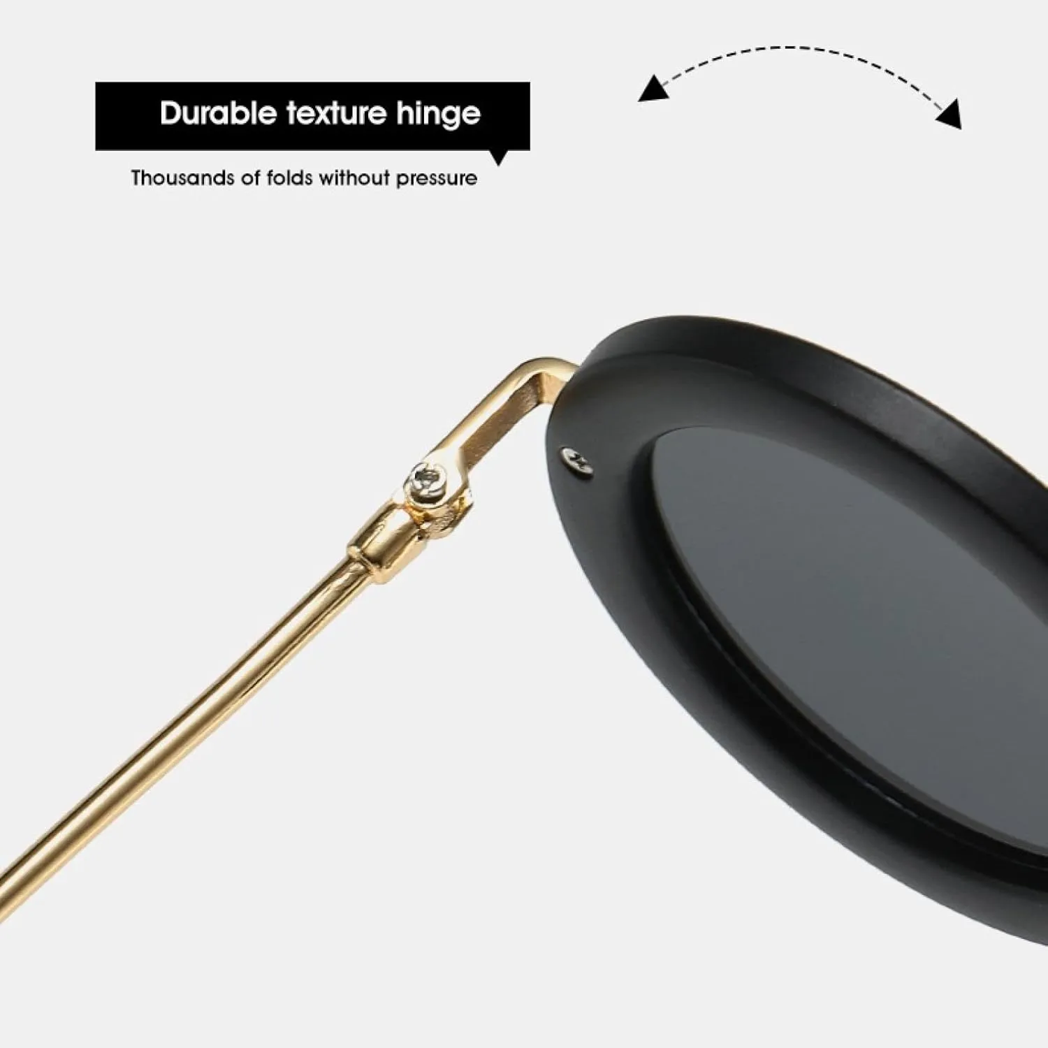 Retro Round Sunglasses Women Fashionable Outdoors Shades