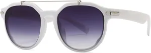 Round Sunglasses Uv400 Female Blue Retro Sun Glasses for Women