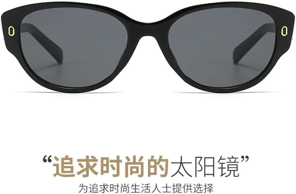Round Sunglasses Women Men Cat Eye Vintage Ellipse Sun Glasses for Male Shades Female Eyewear