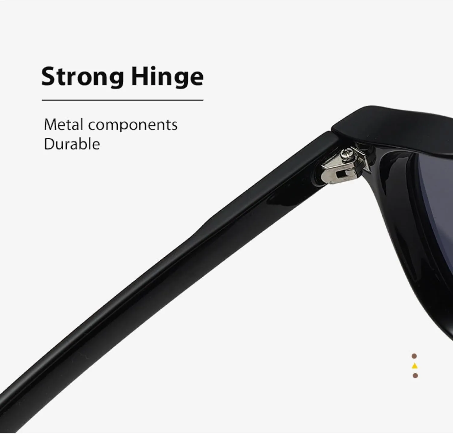 Shauna Vintage Thick Frame Round Sunglasses Uv400