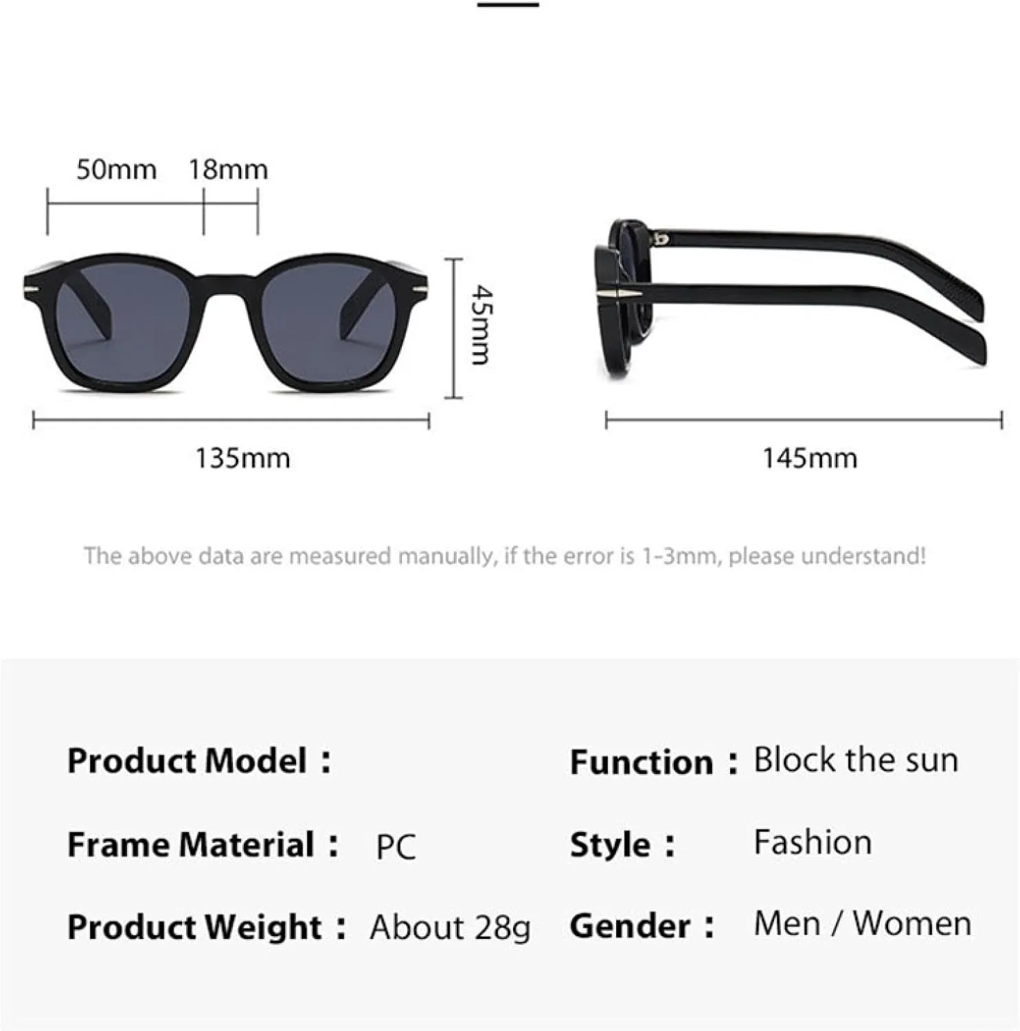 Shauna Vintage Thick Frame Round Sunglasses Uv400