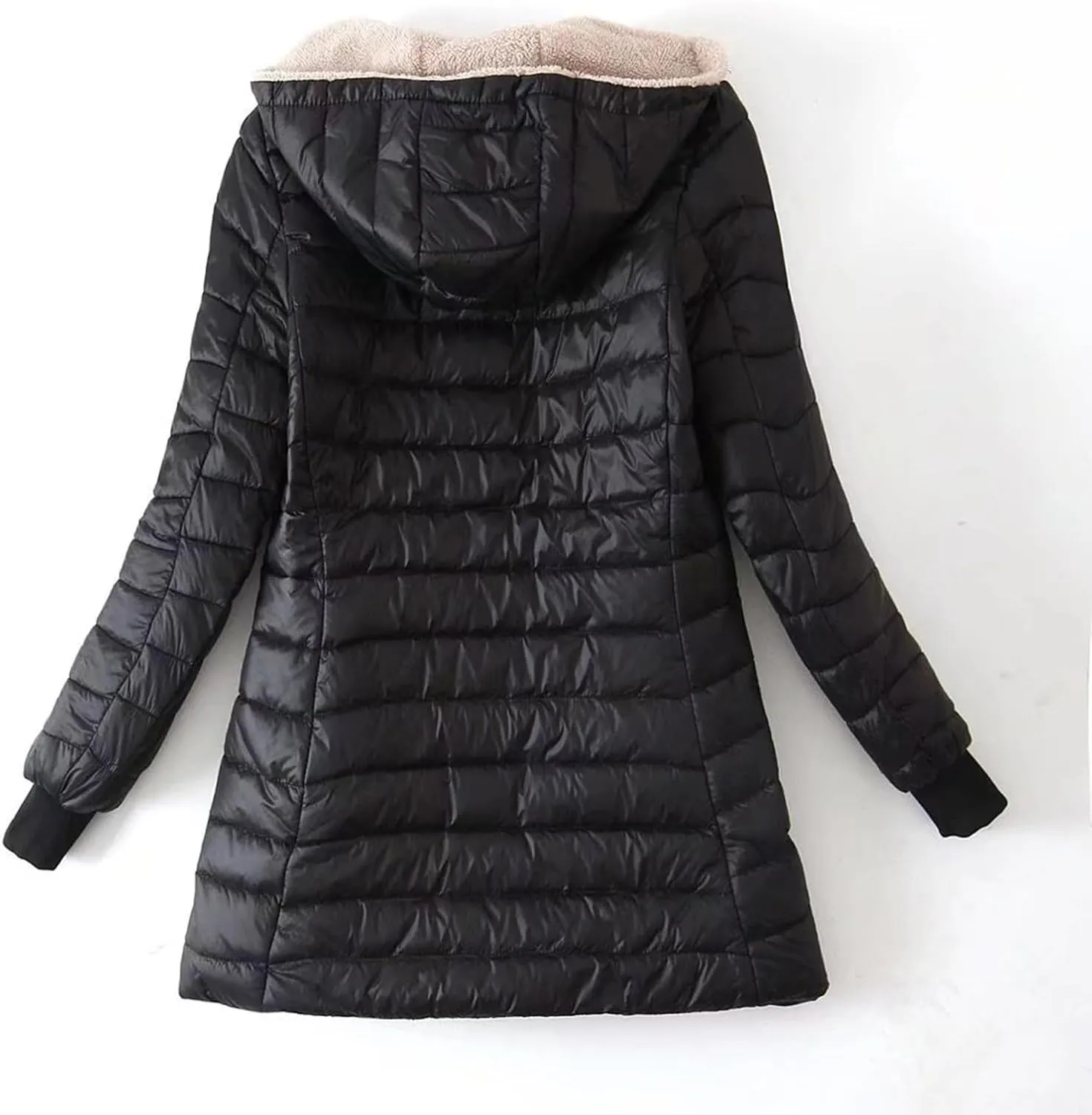 Sherpa Lined Jacket Women 2023 Fashion Casual Long Sleeve Color Block Zip Up Hoodies Fall Winter Sweatshirts Jackets