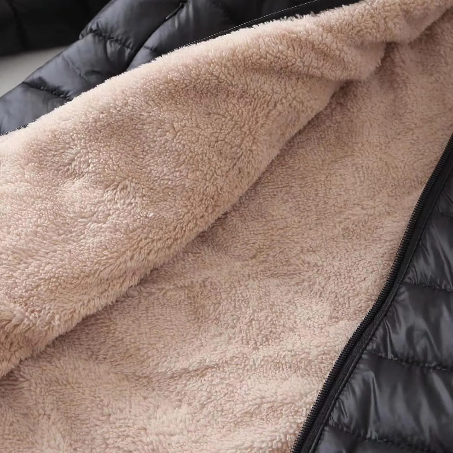 Sherpa Lined Jacket Women 2023 Fashion Casual Long Sleeve Color Block Zip Up Hoodies Fall Winter Sweatshirts Jackets