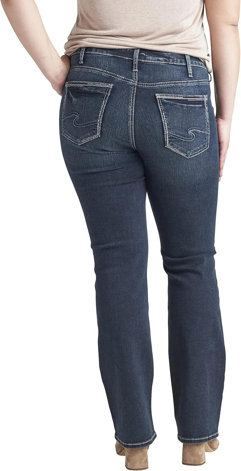 Silver Jeans Co. Women's Plus Size Suki Mid Rise Slim Bootcut Jeans