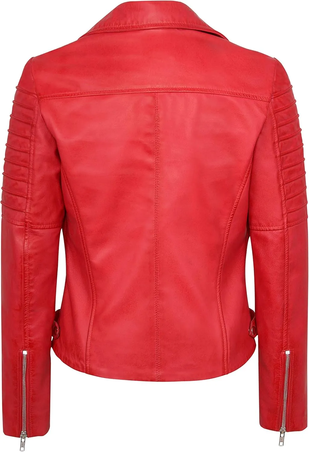 Skylinewears Womens Leather Jacket Bomber Motorcycle Biker Real Lambskin Leather Jackets