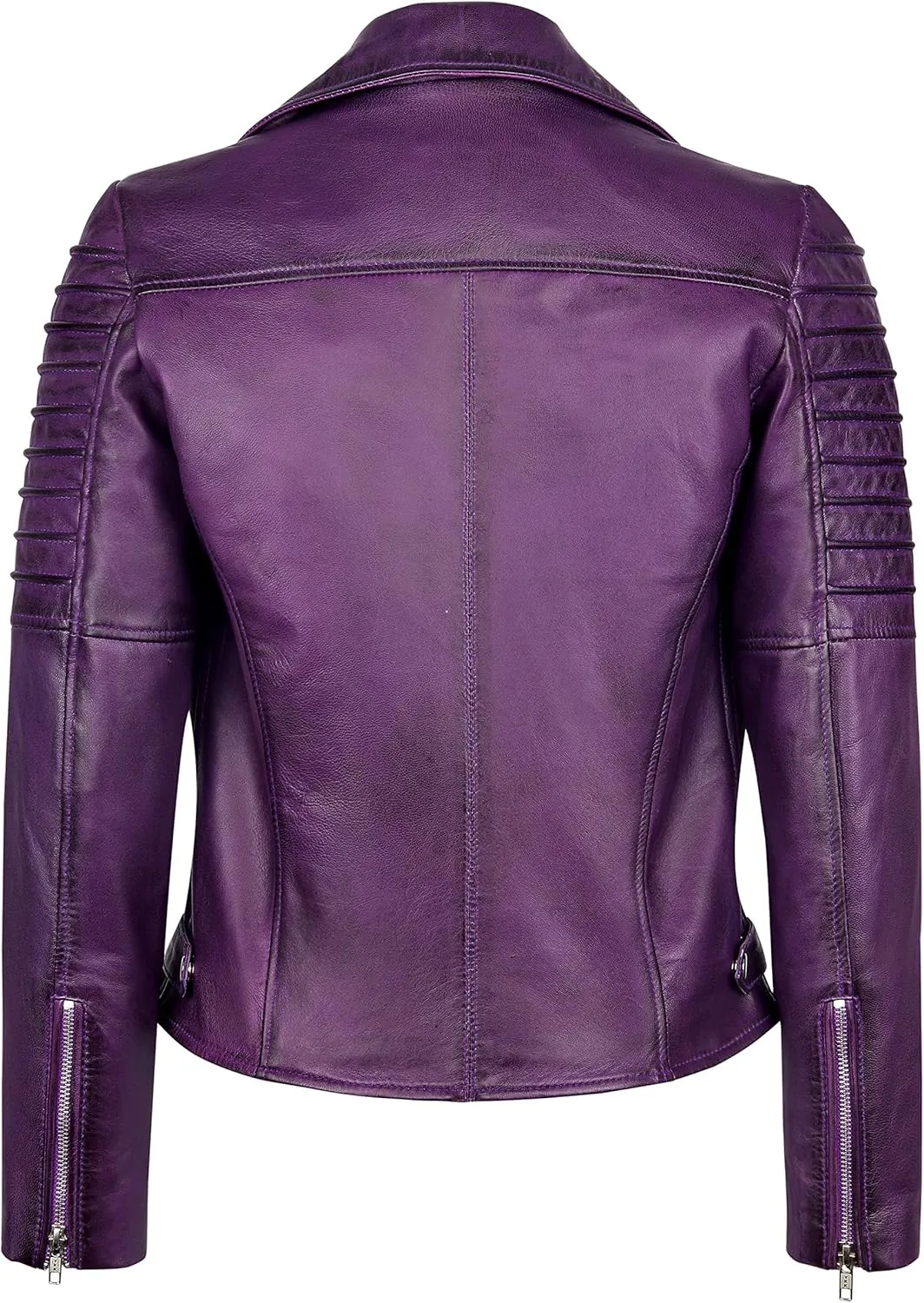 Skylinewears Womens Leather Jacket Bomber Motorcycle Biker Real Lambskin Leather Jackets