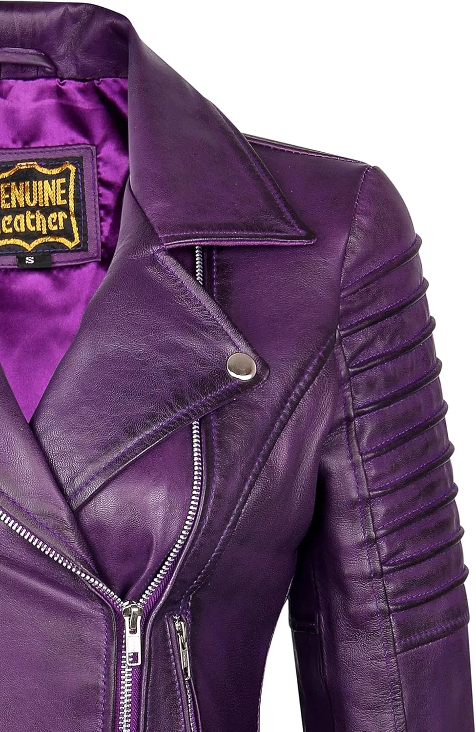 Skylinewears Womens Leather Jacket Bomber Motorcycle Biker Real Lambskin Leather Jackets