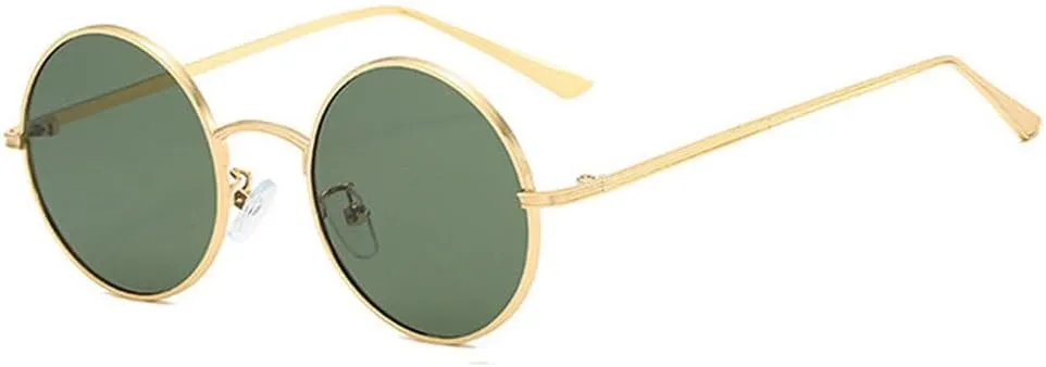 SPOAVGYZ-Classic Men Round Sunglasses Women Metal Frame UV400 Sun Glasses Men's Female Fashion Eyewear