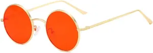 SPOAVGYZ-Classic Men Round Sunglasses Women Metal Frame UV400 Sun Glasses Men's Female Fashion Eyewear