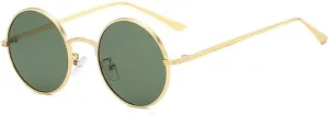 SPOAVGYZ-Classic Men Round Sunglasses Women Metal Frame UV400 Sun Glasses Men's Female Fashion Eyewear
