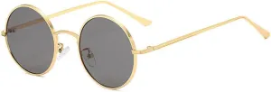 SPOAVGYZ-Classic Men Round Sunglasses Women Metal Frame UV400 Sun Glasses Men's Female Fashion Eyewear