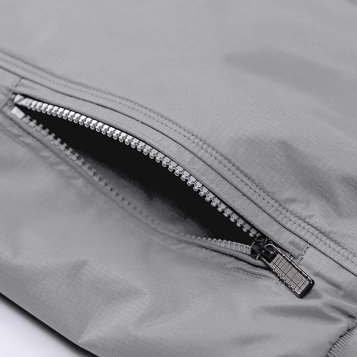 SUWBMHWE Men's Casual Shell Jacket Zip Up Windbreaker Outdoor Recreation Coat Bomber Jacket Coat Fall Winter Jackets for Men