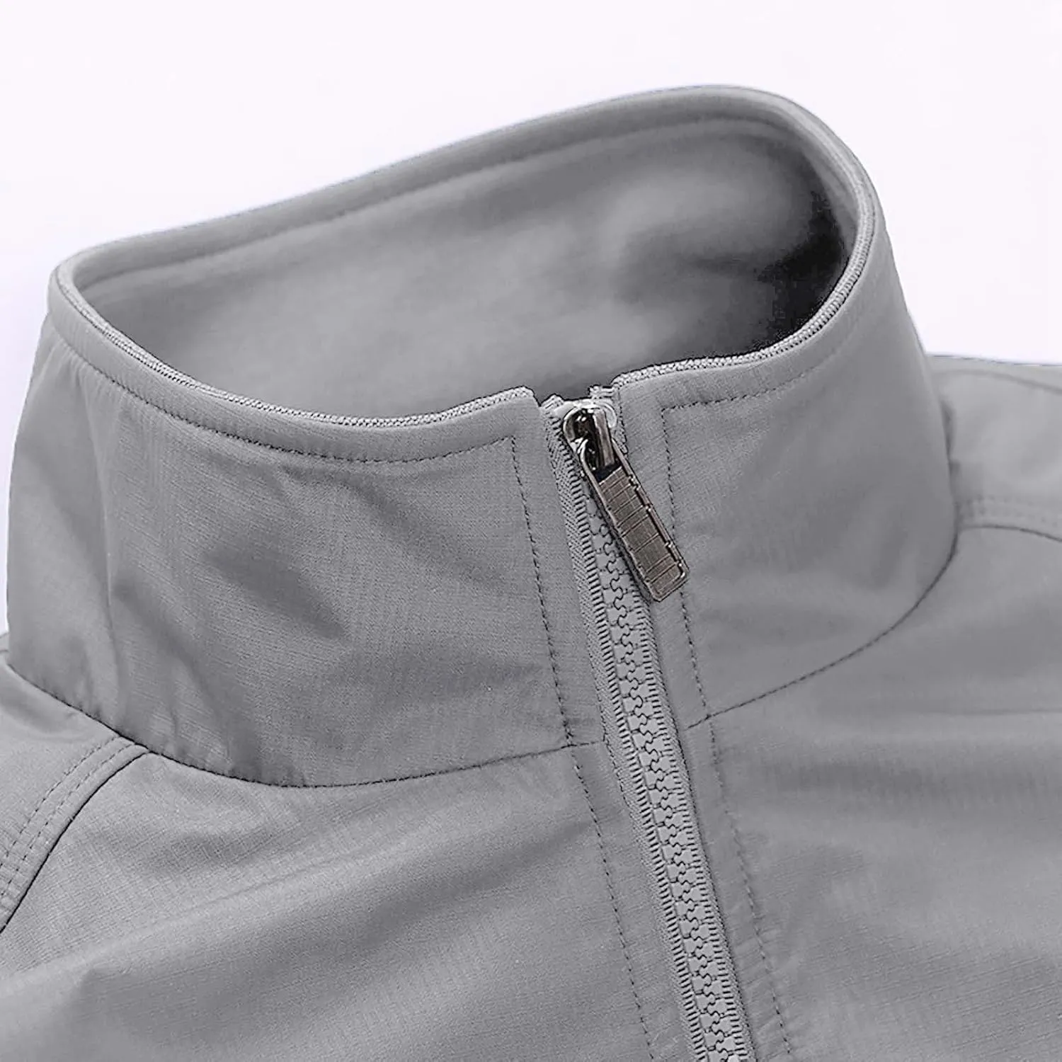 SUWBMHWE Men's Casual Shell Jacket Zip Up Windbreaker Outdoor Recreation Coat Bomber Jacket Coat Fall Winter Jackets for Men