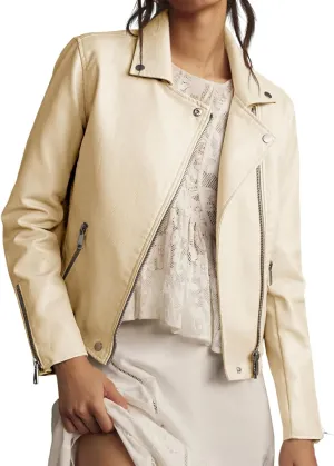 Tankaneo Womens Faux Leather Jackets Cropped Bomber Trendy Zip Up Motorcycle Biker Coat